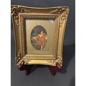 Vintage " The Red Boy" by Sir Thomas Lawrence Framed 5 1/2 x 6 1/2 Wall print
